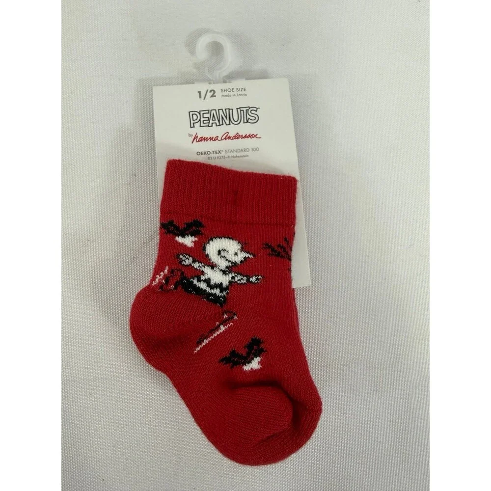 Hanna Andersson Infant Socks 1 Pair NWT Snoopy Christmas